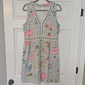 Spartina 449 Light Blue Floral Top